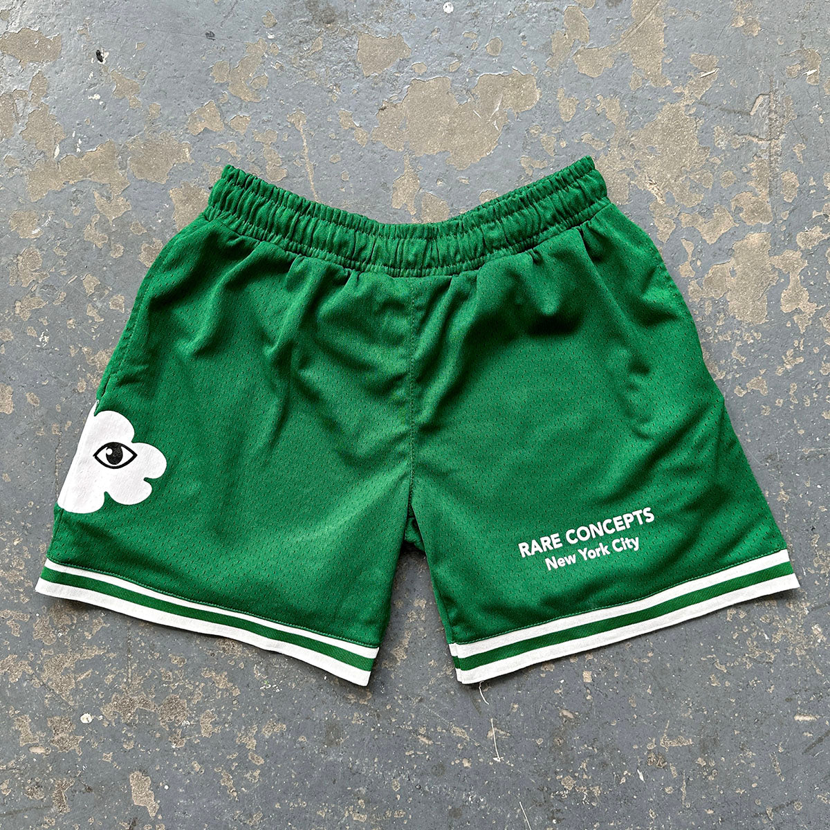 Midweight 'City' Mesh Shorts - 'Pine' Green