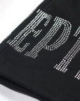 Heavyweight 'Artisan' Rhinestone Shorts - Black
