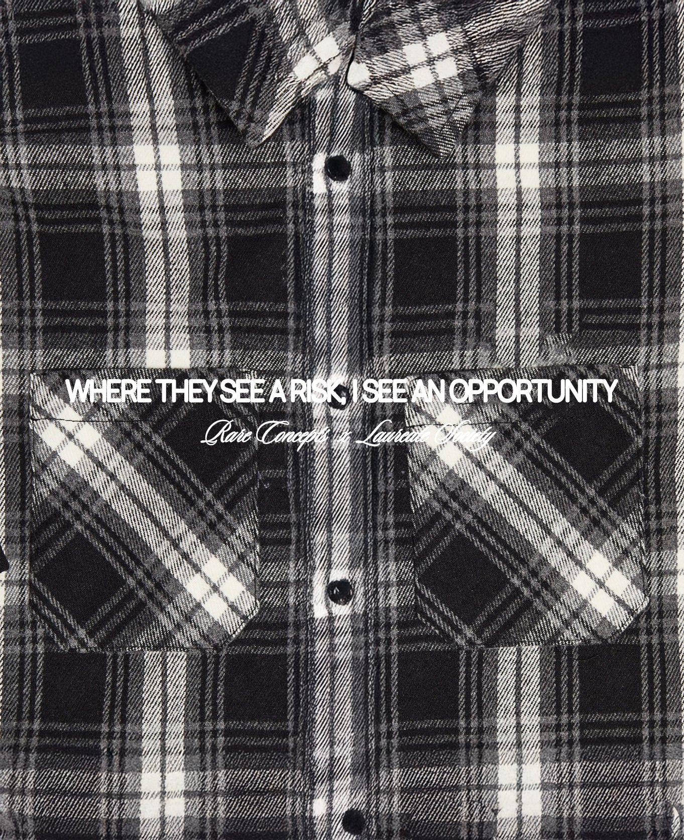 Cloud Comfort™ "Inspiration" Flannel (Black/White)