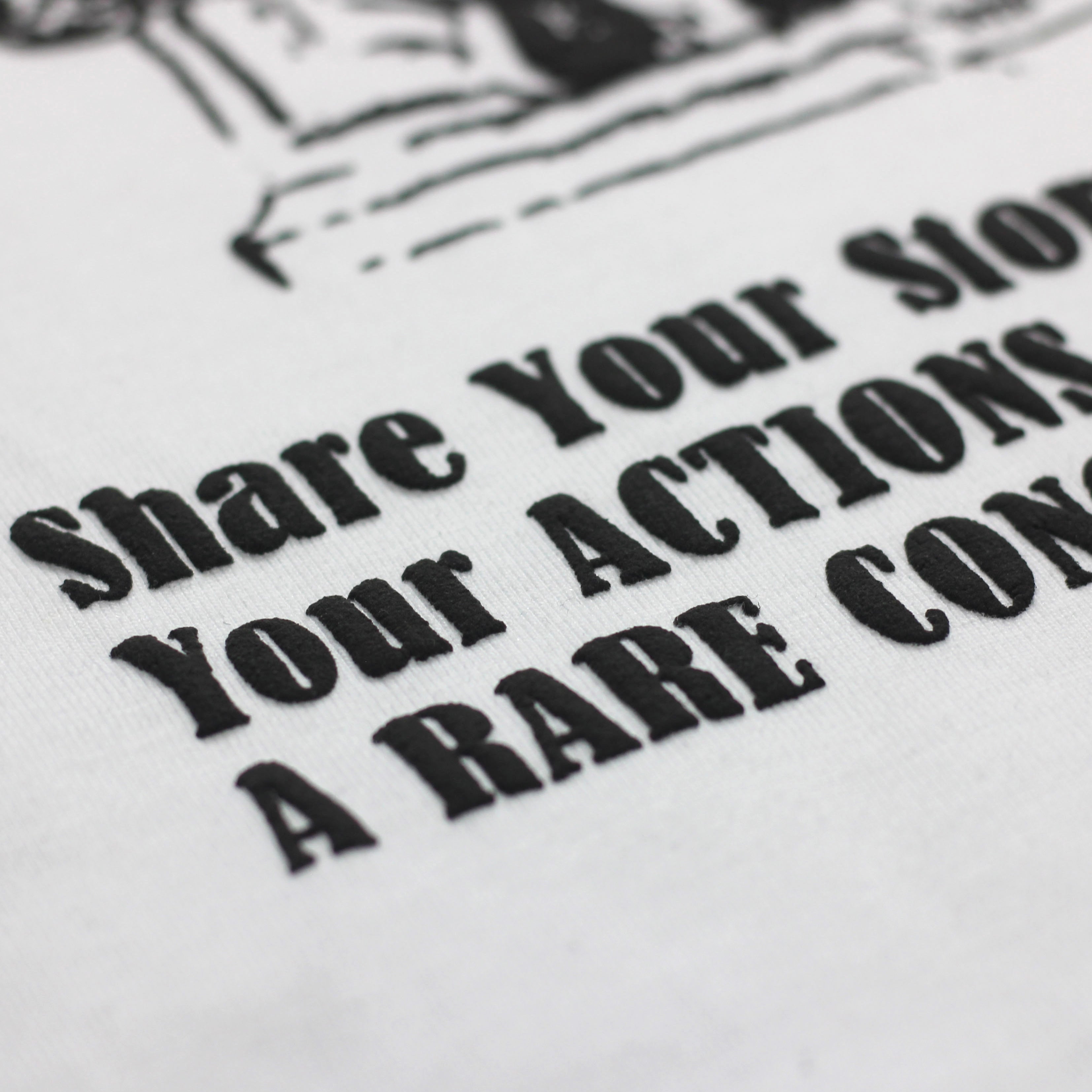 Heavyweight 'Musa' Embroidered Tee - White (Oversized)