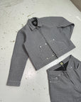 Cool Gray "Sheet Metal" Heavy Denim Jacket V2