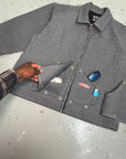 Cool Gray "Sheet Metal" Heavy Denim Jacket V2