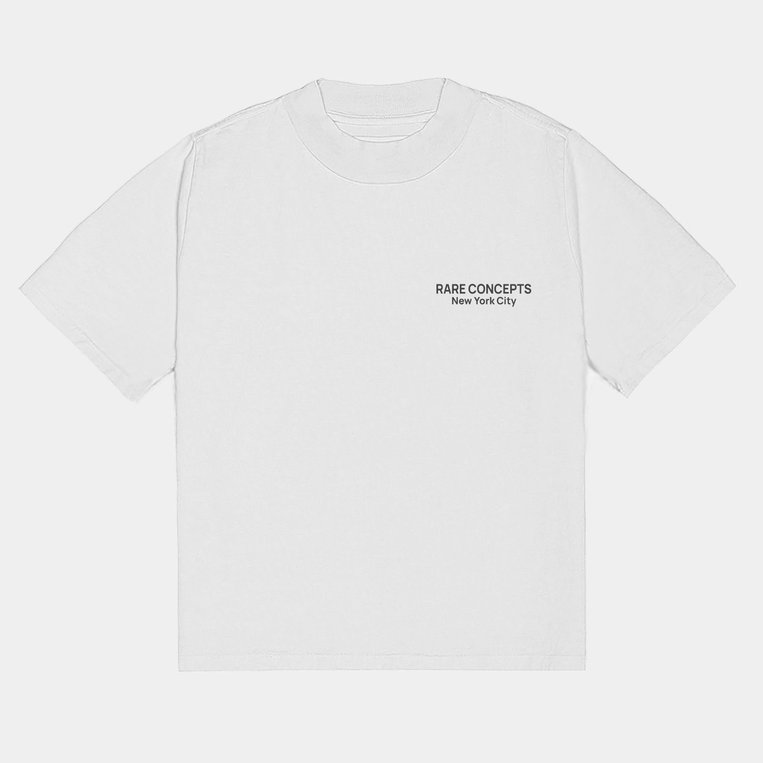 Heavyweight 'Artisan' Rhinestone Tee - White (Oversized)