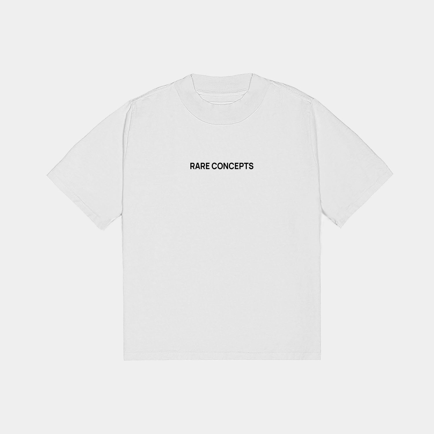 Heavyweight 'Musa' Embroidered Tee - White (Oversized)