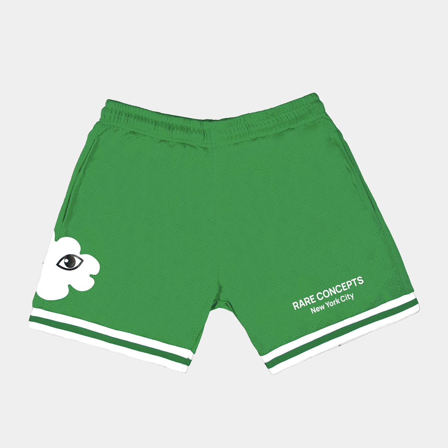 Midweight 'City' Mesh Shorts - 'Pine' Green