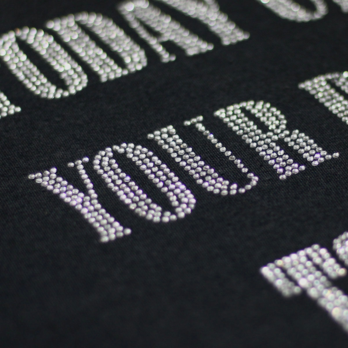 Heavyweight 'Artisan' Rhinestone Tee - Black (Oversized)