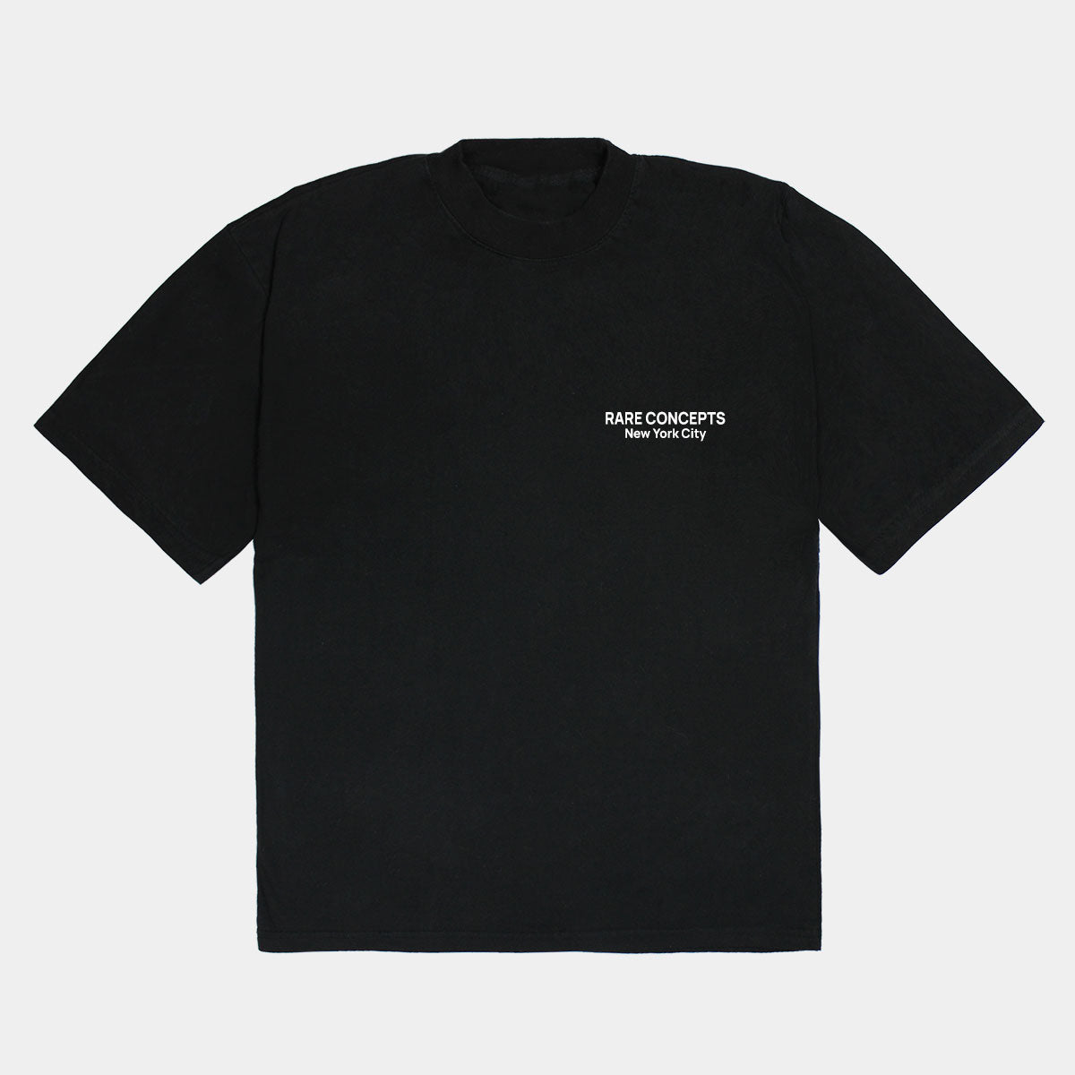 Heavyweight 'Artisan' Rhinestone Tee - Black (Oversized)