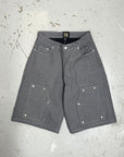 Cool Gray "Sheet Metal"  Heavy Denim Shorts V2 (Intro Pricing; will increase)