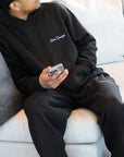 Cloud Comfort™ 'Laureate' Sweatpants - Jet Black