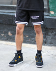 Midweight 'City' Mesh Shorts - 'Ash' Black